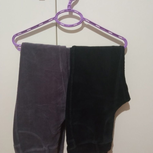 Benetton kids corduroy pants used, black and purple, size 3XL