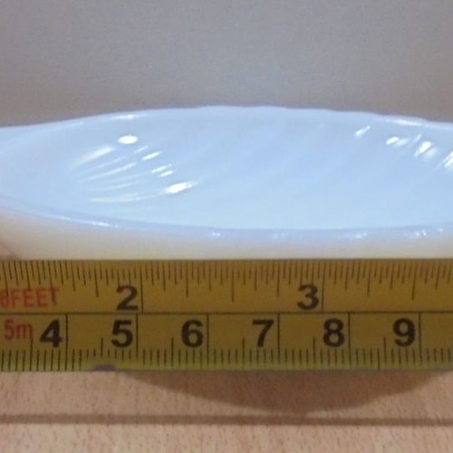 Cinzano Vermouth old promotional opaline bowl used shell-shaped