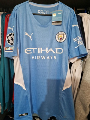 Authentic Man City Player Edition Jersey 2020/2021 De Bruyne #17 Size-XL