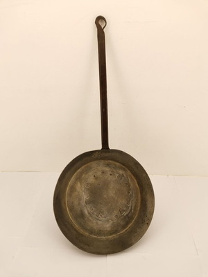 Copper frying pan used, vintage 1930
