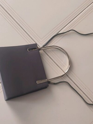 Fabric handbag like new, gray