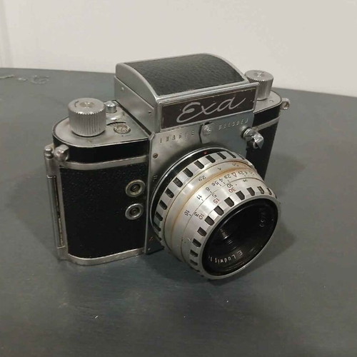 Ihagee Exa film camera used, SLR with manual focus Exakta mount