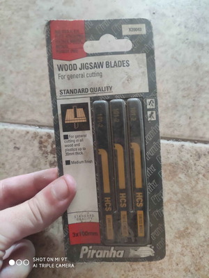 Piranha X200043 wood blades 3 pcs new set