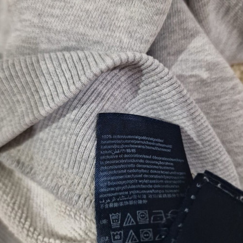 Tommy Hilfiger men's cotton sweatshirt size M like new, gray and blue