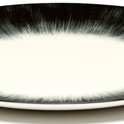 Set of 2 porcelain dinner plates 28 cm Ann Demeulemeester Serax new