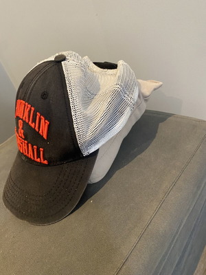 Franklin & Marshall hat used, black and red, one size