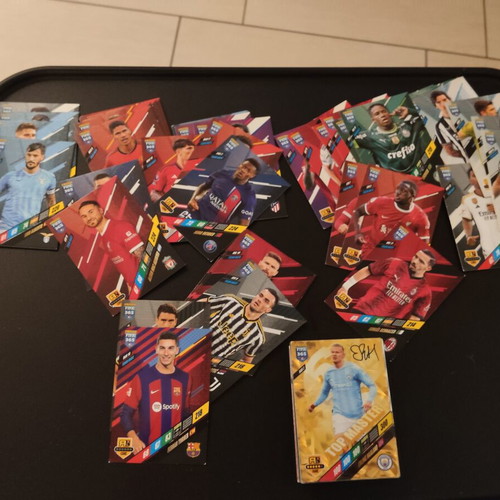 Panini FIFA 365 cards with signed Haaland, like new