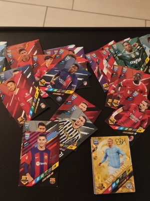 Panini FIFA 365 cards with signed Haaland, like new