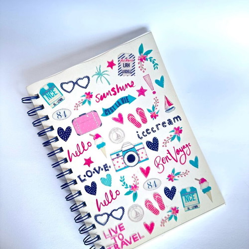 Notebook new with spiral and transparent cover