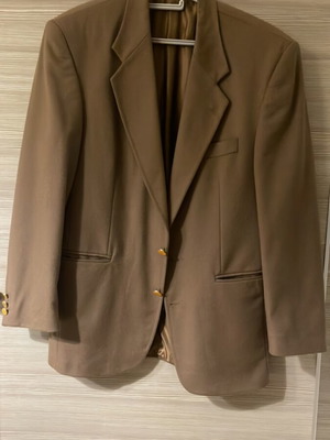 Men's camel jacket used, size 48, lightly worn