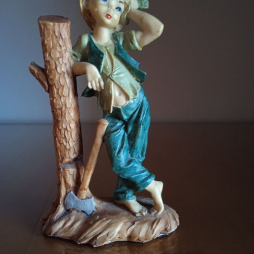 Decorative boy figurine, 22 cm