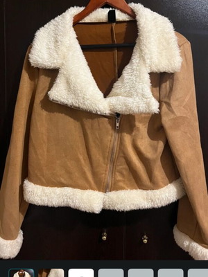 Shein brown fur jacket like new