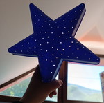 Star wall light used, children's
