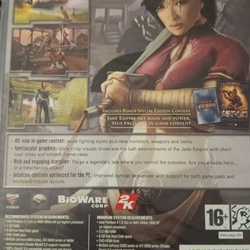 Jade Empire Special Edition PC game new, sealed