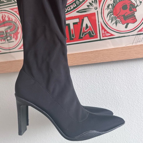 Sleeve boots black size 38 like new Bershka