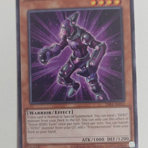 Vision HERO Vyon Yu-Gi-Oh! card