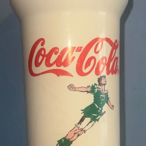 Hambo Coca Cola Hook collectible cup 1990, hard plastic, 22cm