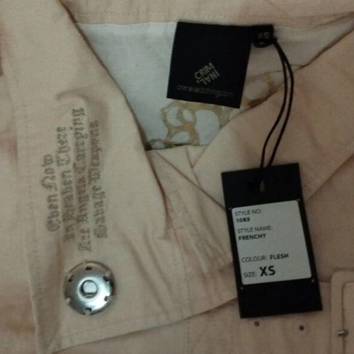 Modern short open pink to beige jacket size XS new with tag