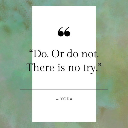 Star Wars quote poster