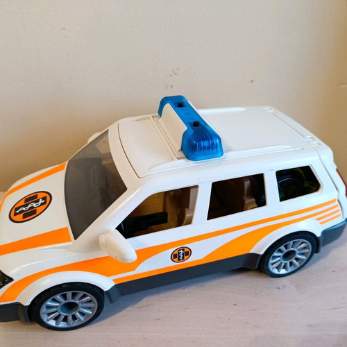 Playmobil vehicle used with lights and sound