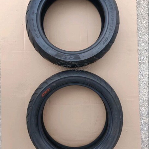 Motorcycle tires like new, front 110/80/14 59S and rear 130/70/13 63P