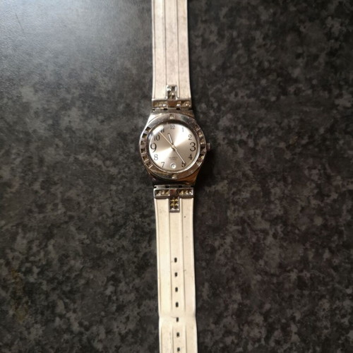 Swatch Irony Vintage γυναικείο ρολόι μεταχειρισμένο, quartz, λευκό-ασημί