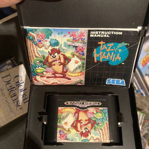 Taz Mania Sega Mega Drive game like new, CIB