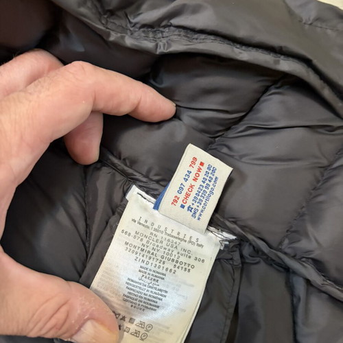 Moncler Byron camo camouflage puffer down jacket used, size L