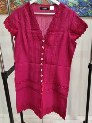 La Redoute Créations dress size 38 fuchsia like new