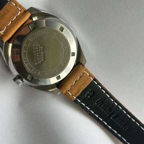 Citizen Crystal Seven watch used, men's, beige and silver