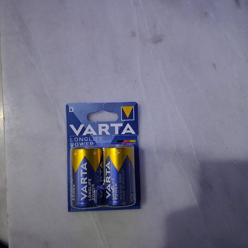 Varta batteries new, 4 packs with D, 9V, AA, AAA types