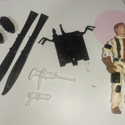 G.I.JOE Blizzard (v1) 1988 figure used with equipment