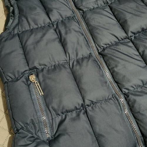 Sleeveless jacket blue, size S, like new with removable hood