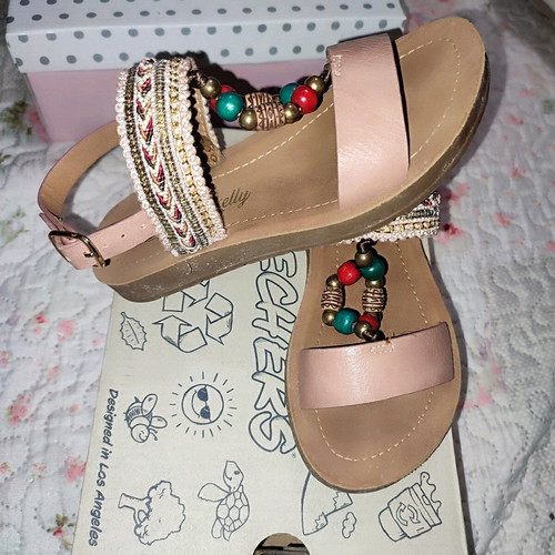 Modern kids sandals size 29 like new, beige brown