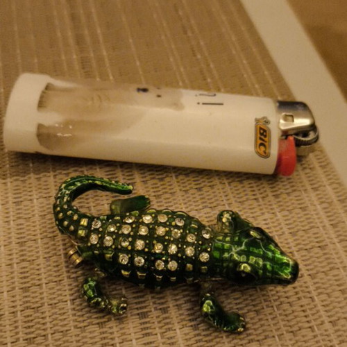 Small crocodile decorative item like new