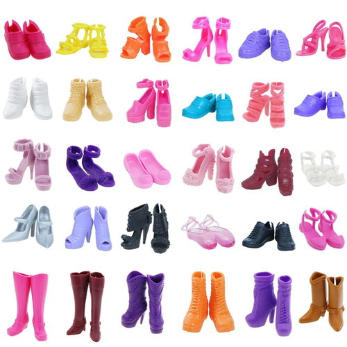 Doll shoes set of 7 pairs new