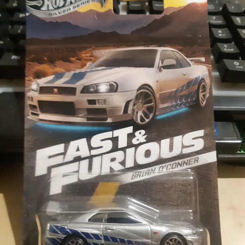 Hot Wheels Fast & Furious toy car set with Toyota Supra and Nissan Skyline