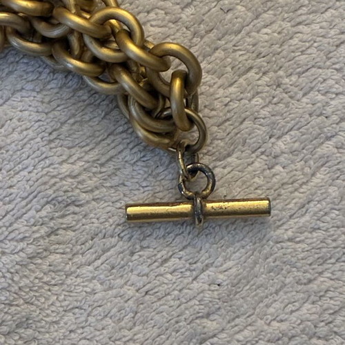 Vintage Monet gold-plated choker and bracelet set