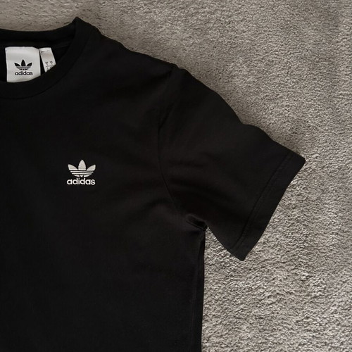 Adidas Originals Trefoil Essentials cotton t-shirt black size S