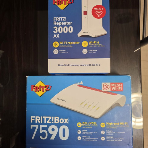 Fritz 7590 ρούτερ και Repeater 3000 AX