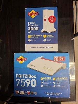 Fritz 7590 ρούτερ και Repeater 3000 AX