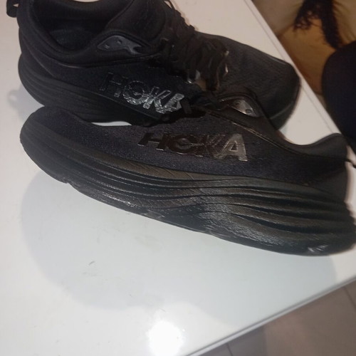 Hoka Bondi 8 running shoes size 46, black, like new