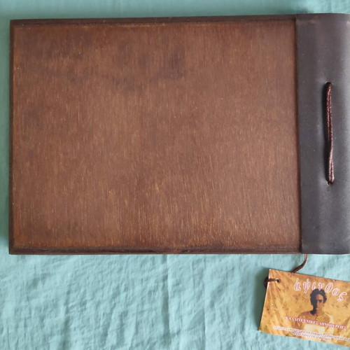 Children's photo album new with wooden hand-painted cover