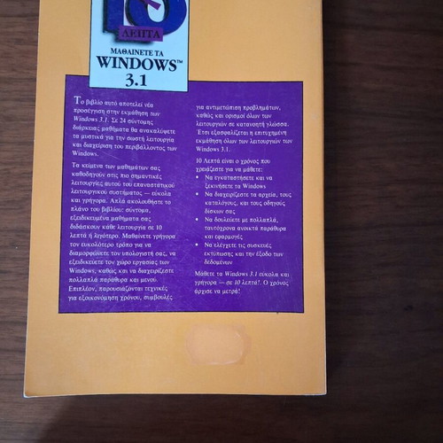 Computer books used, Windows 3.1 and Microsoft Excel 4 guides