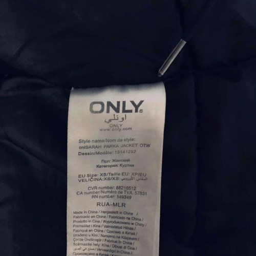 Only jacket black like new, size XS