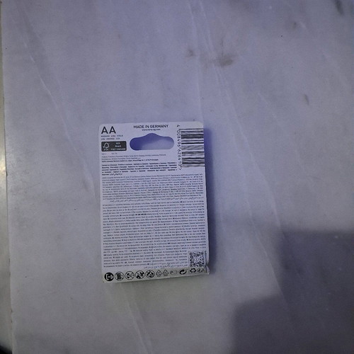 Varta batteries new, 4 packs with D, 9V, AA, AAA types