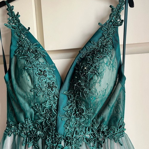 Farmaki dress like new, green evening, size S