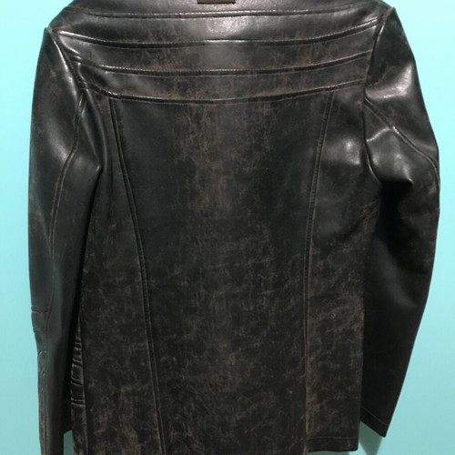 Vintage Washed Biker Jacket women's Malboro like new, brown, size M