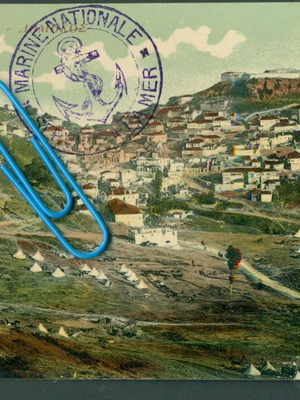 Παλιά καρτποστάλ Δομοκός - άποψη Στ. Στουρνάρα μεταχειρισμένη 1916