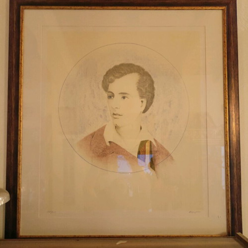 Silk screen printing Lord Byron like new